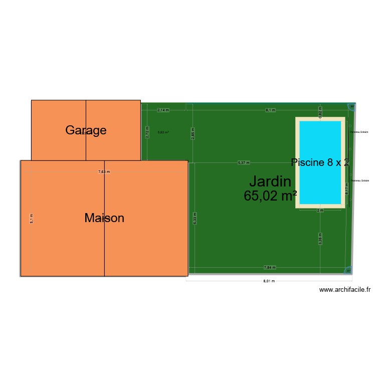 Jardin. Plan de 0 pièce et 0 m2