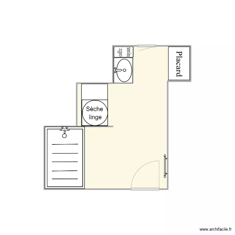 salle de bain 2. Plan de 
