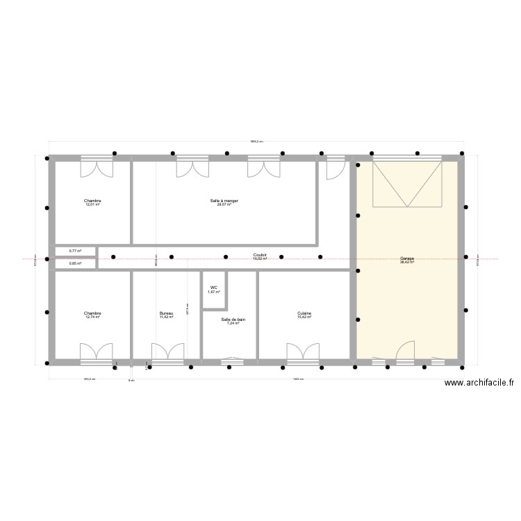 era jouss marsac. Plan de 11 pièces et 146 m2