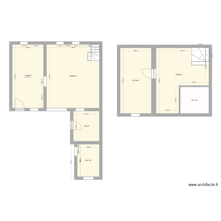Victoria. Plan de 7 pièces et 109 m2