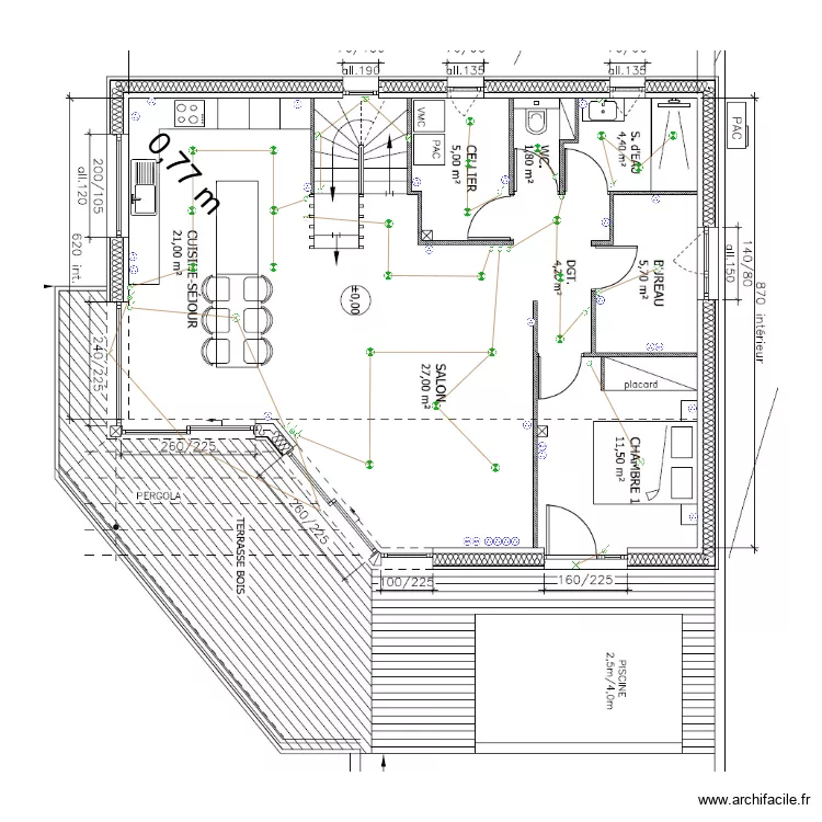 RDC QUAI EN CHRATREUSE. Plan de RDC QUAI EN CHRATREUSE. Plan de