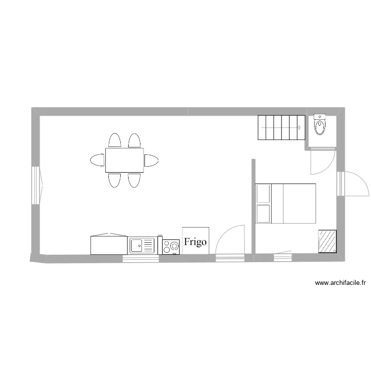 grange DECAZEVILLE AVANT. Plan de 