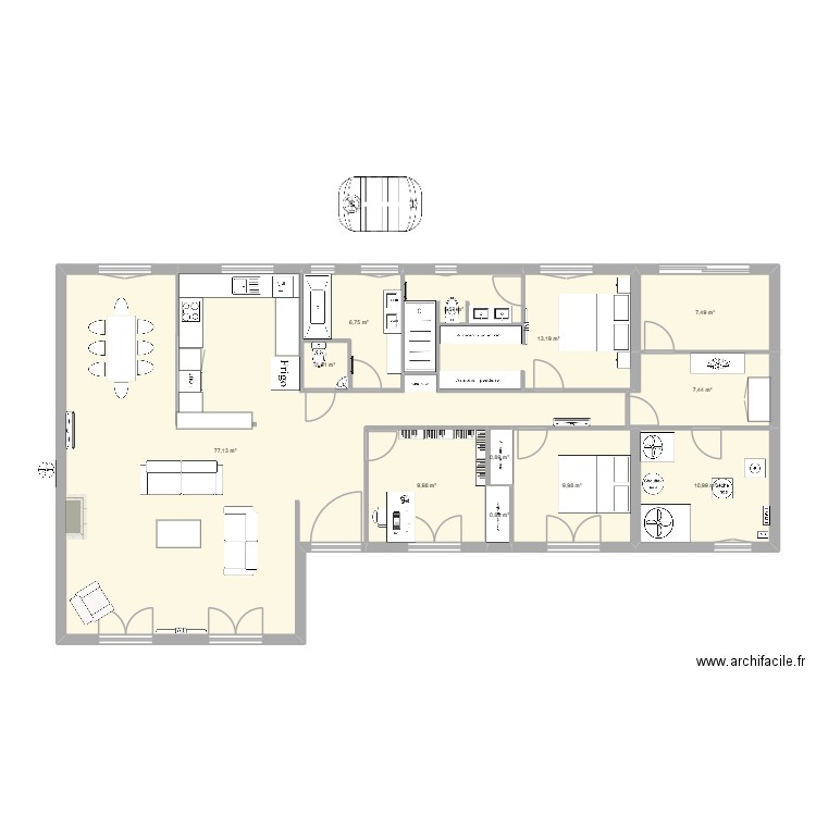 Maison Marcilly TEST XAV 1. Plan de 12 pièces et 152 m2