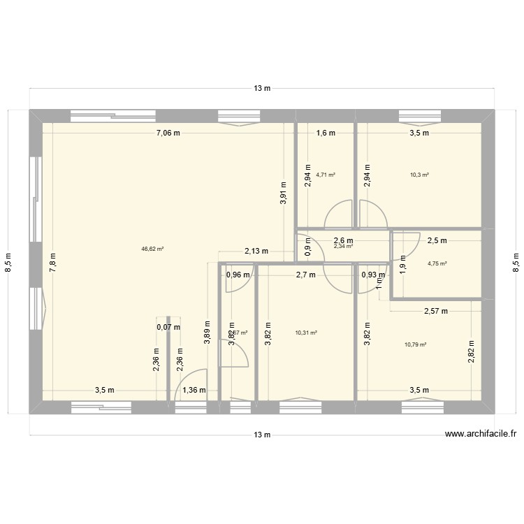 maison avec cote. Plan de 0 pièce et 0 m2