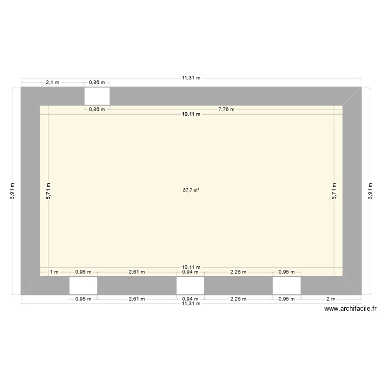 GOULVEN &eacute;tage. Plan de 0 pièce et 0 m2