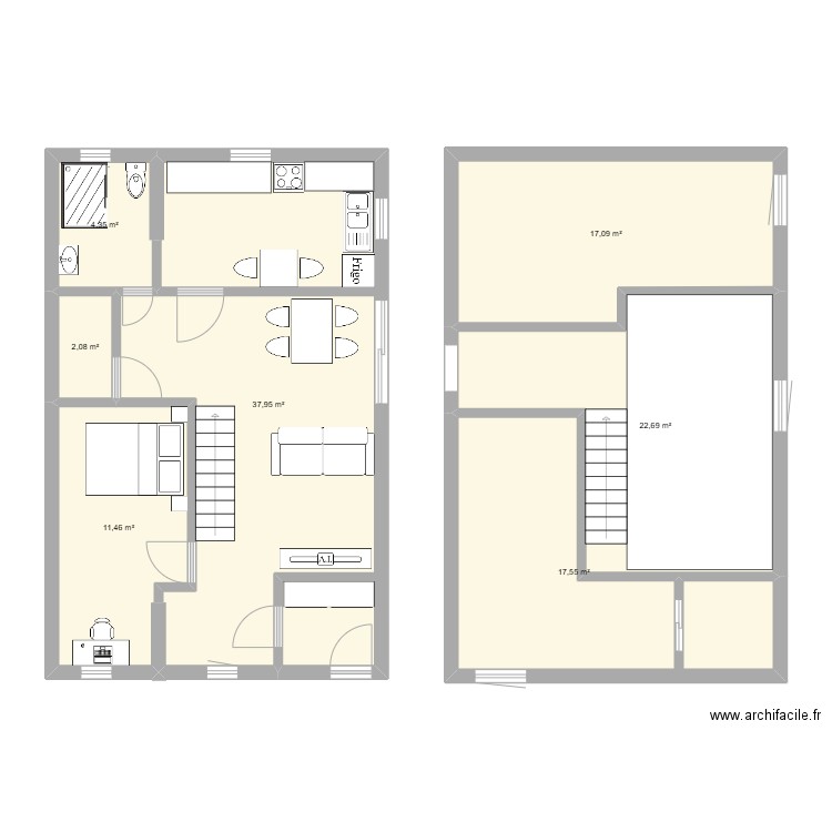 Plan 2. Plan de 7 pièces et 113 m2