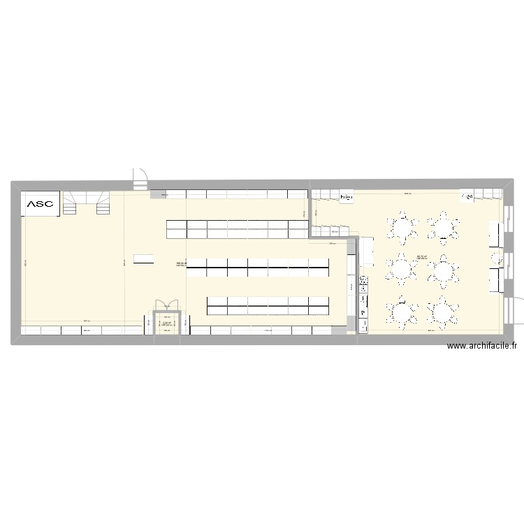 jed yard rdc 3. Plan de 3 pièces et 284 m2