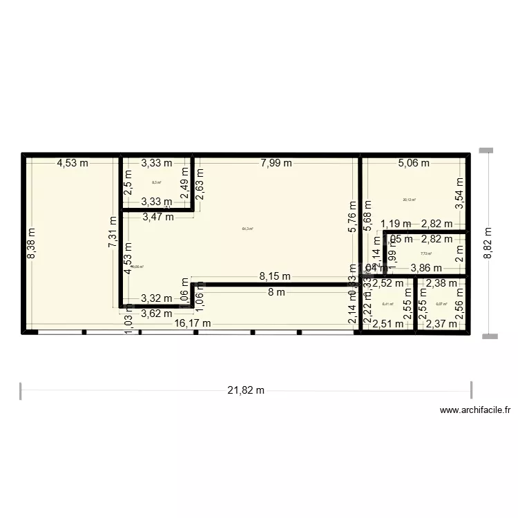 Fondatio principale. Plan de 