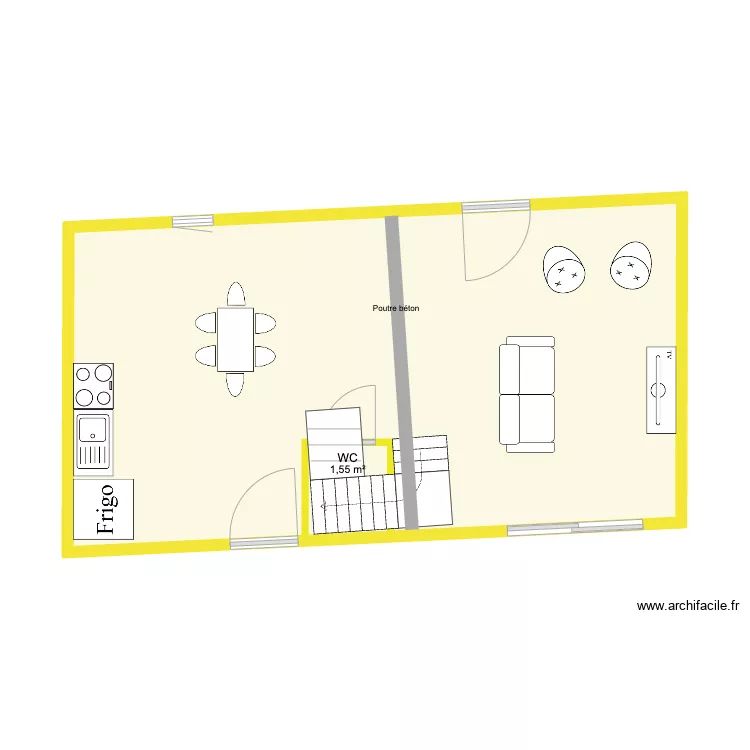 HOUSSAIN ET BRUNEAU. Plan de 