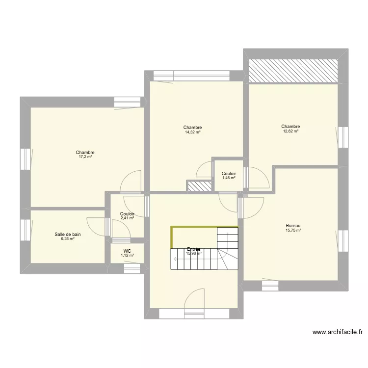 Maison - &eacute;tage. Plan de 