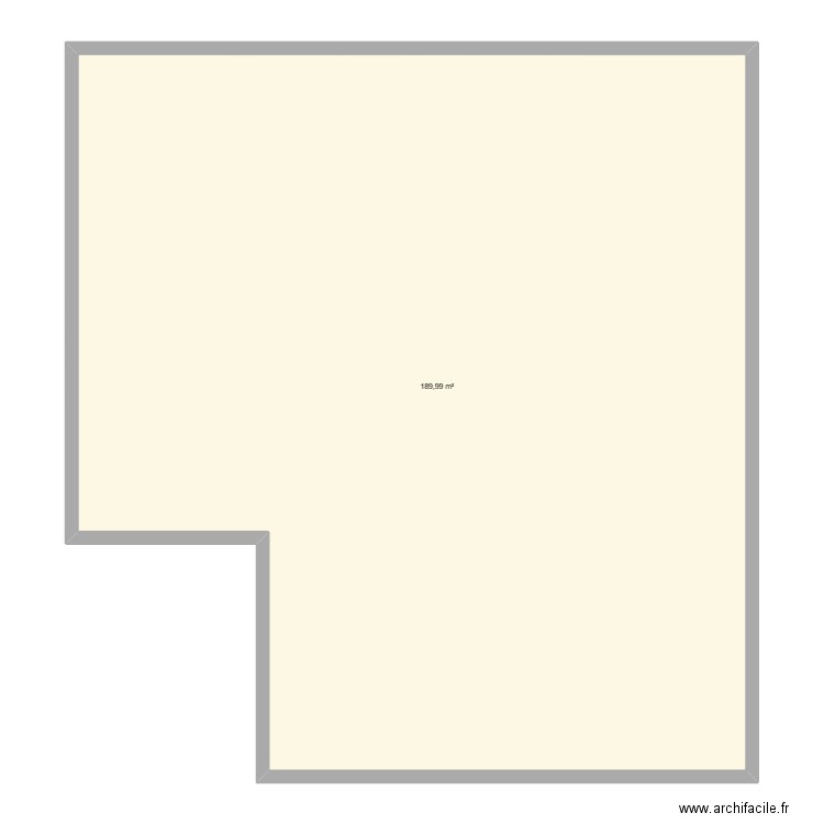 Projet Rub. Plan de 1 pièce et 190 m2