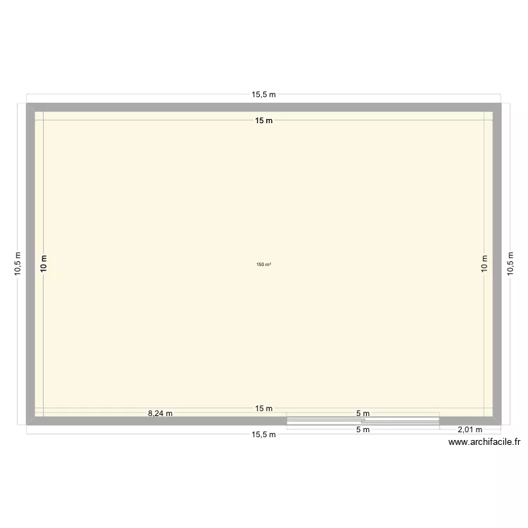 Maison sur le garage. Plan de 