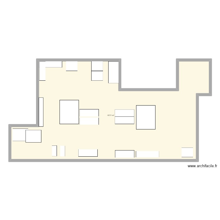 MONTAGE CARBONE. Plan de 1 pièce et 158 m2