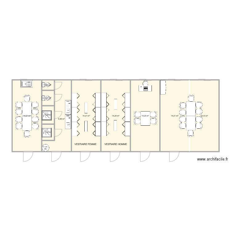 NGE CHANTIER ST FONS - T10 PLAN 1. Plan de 11 pièces et 99 m2