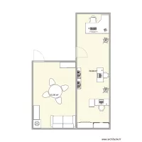 Bureau exploitation/r&eacute;gie et espace commun