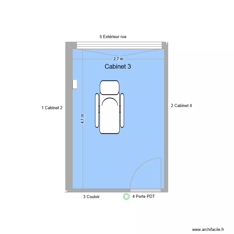 31702 Cabinet 3. Plan de 1 et 11 m² 31702 Cabinet 3. Plan de 1 et 11 m²