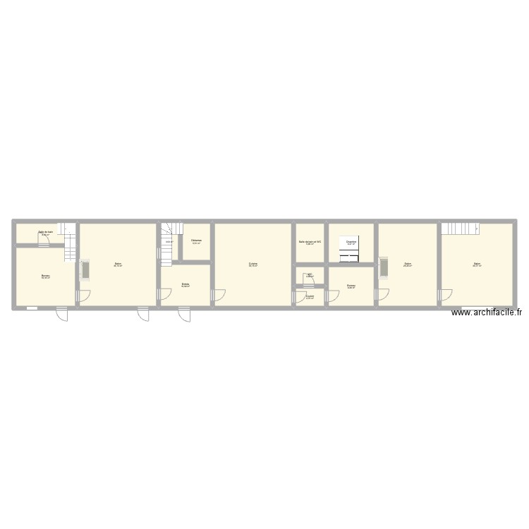 RDC. Plan de 0 pièce et 0 m2