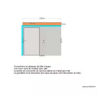 DP04 - Plan de face abri de jardin (face nord)