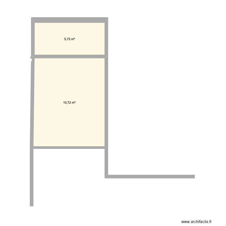 ARMANDO. Plan de 2 pièces et 21 m2