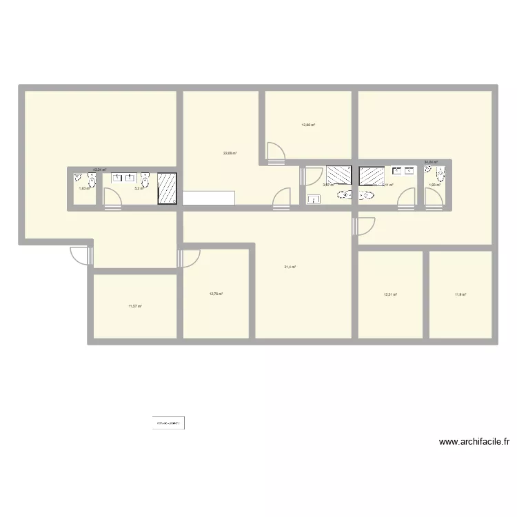 Coop&eacute;rative version 14.05.2026. Plan de 14  et 210 m²