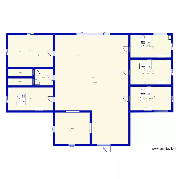 Travail de groupe. Plan de 