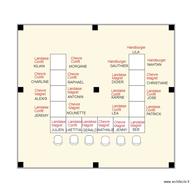 mariage Refis et Virginie. Plan de 1 pièce et 73 m2