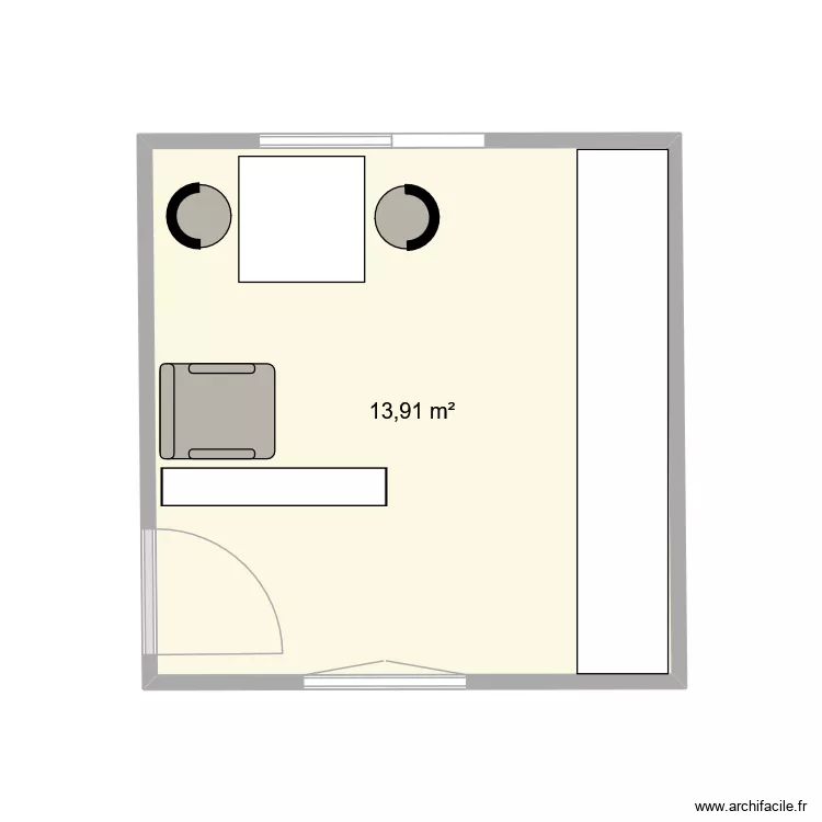 MASION. Plan de 1 et 14 m² MASION. Plan de 1 et 14 m²