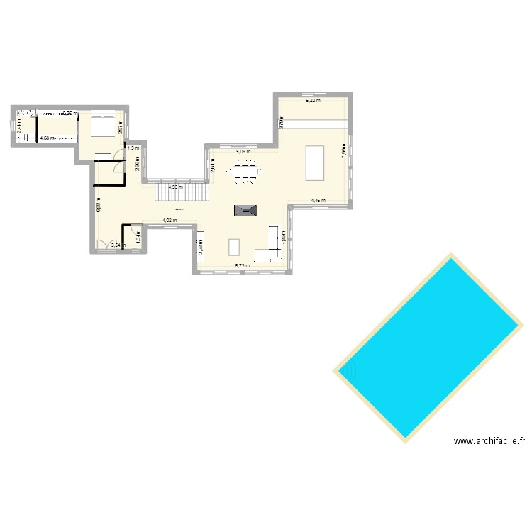 Etigny 2.0. Plan de 1 pièce et 158 m2