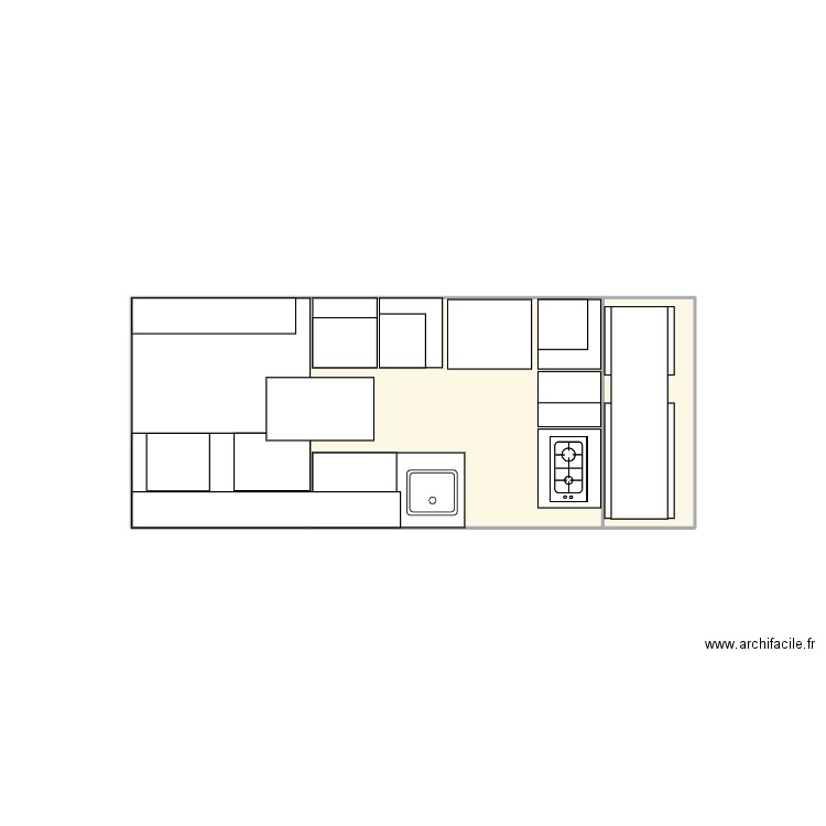 Masterclg32. Plan de 2 pièces et 8 m2