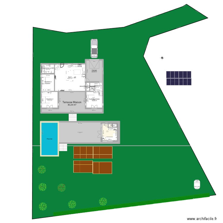 Laymont +  Studio. Plan de 17 pièces et 396 m2
