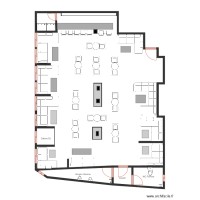 plan d'aménagement Lounge Bar