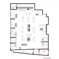 plan d'am&eacute;nagement Lounge Bar