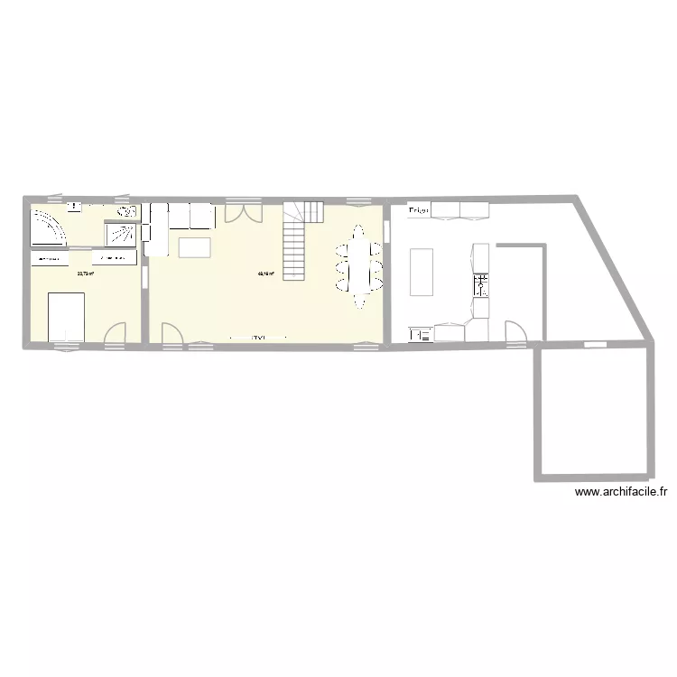 Trompe souris v1. Plan de 2 et 71 m² Trompe souris v1. Plan de 2 et 71 m²
