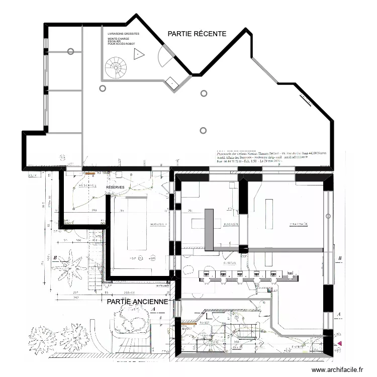 Plan pharmacie 1. Plan de 9 et 280 m² Plan pharmacie 1. Plan de 9 et 280 m²