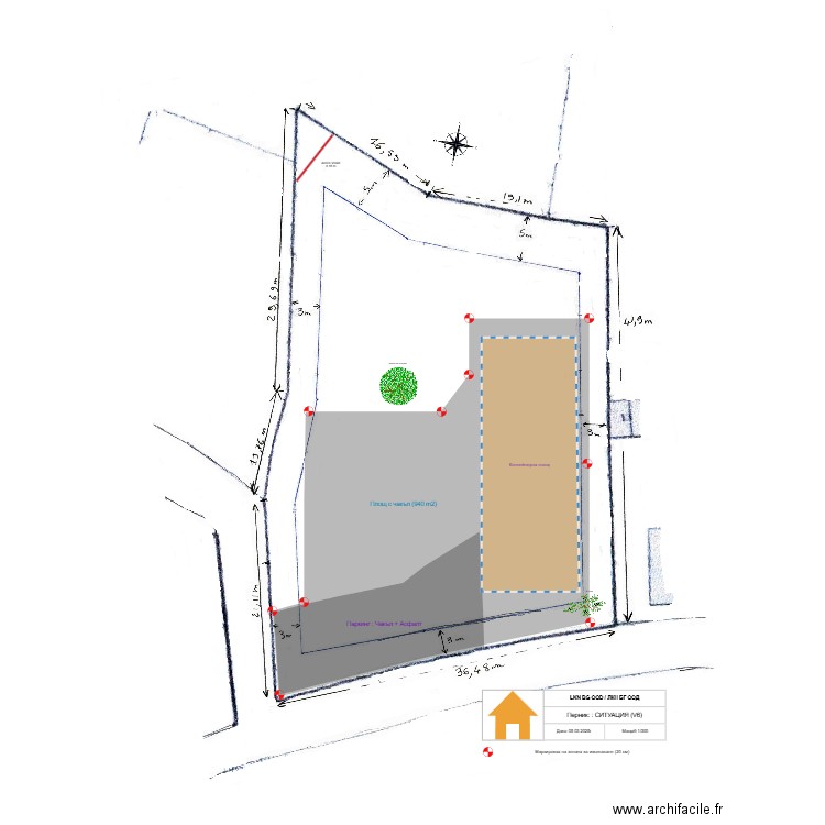 Перник - Чакълен район - V6. Plan de 0 pièce et 0 m2