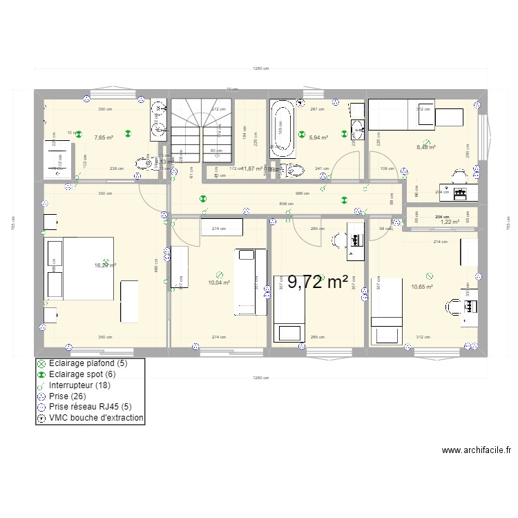 ETAGE LANGUE 05.12.2023. Plan de 0 pièce et 0 m2