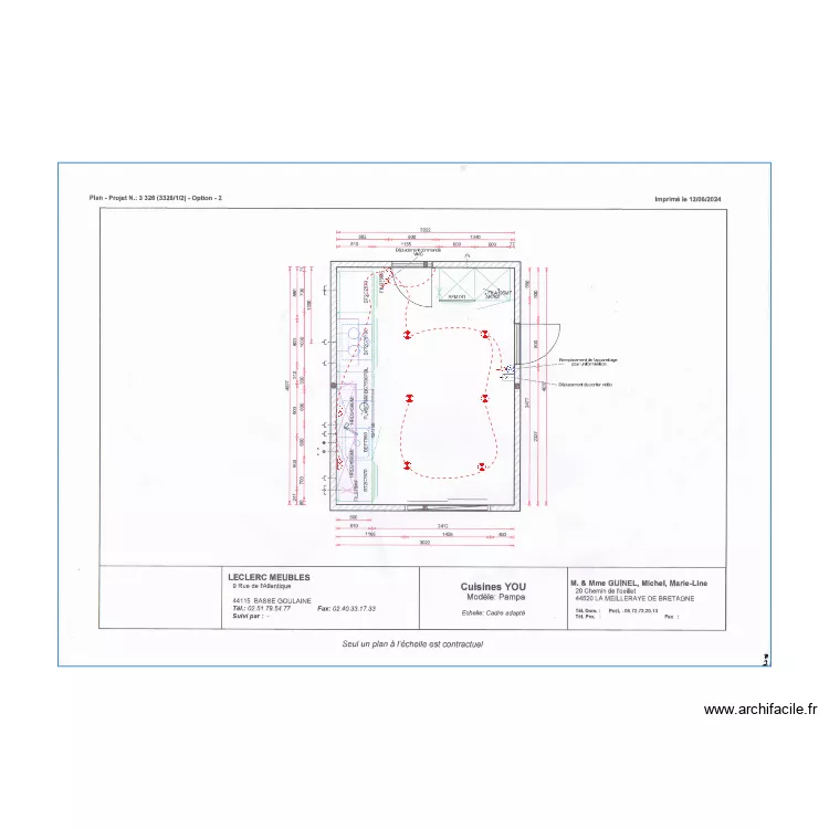 Guinel plan masse. Plan de 