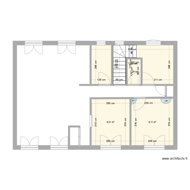 maison rot. Plan de 1 pièce et 13 m2