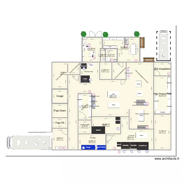 Plan Batiment Version 10/02. Plan de 20  et 336 m²