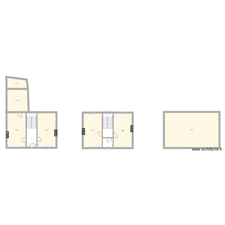 SJDLC. Plan de 7 pièces et 172 m2