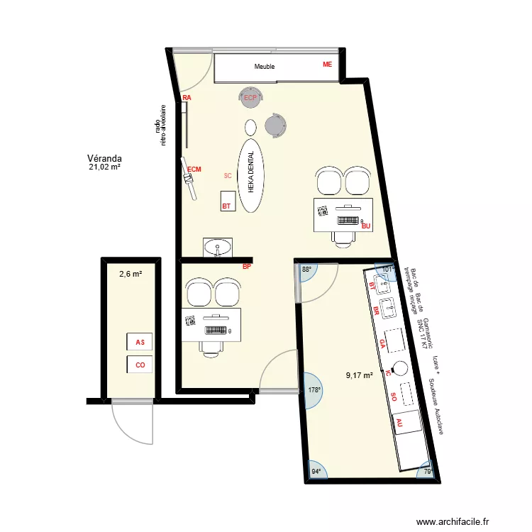 Dr BEDIER V-FINAL. Plan de 3  et 33 m²
