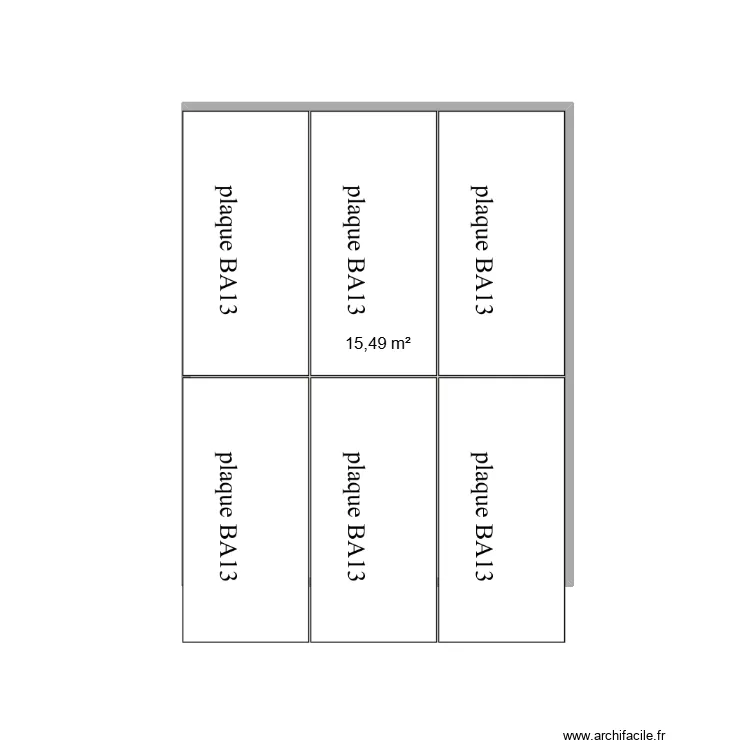 MEZZANINE BH ST BA 13 ET BOIS. Plan de 