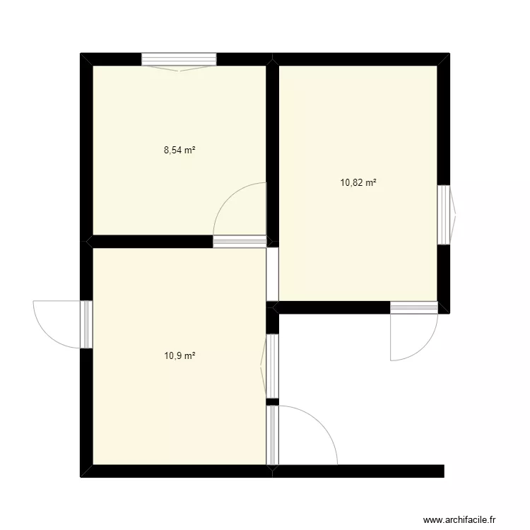 Appartement Bas Villa Cinou. Plan de 