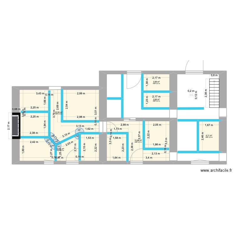 Future pension-1. Plan de 6 pièces et 61 m2