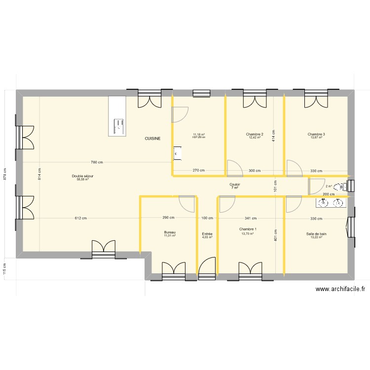 Plan Fabienne. Plan de 0 pièce et 0 m2