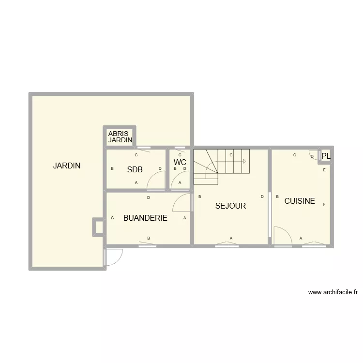 RDC FRANCQUEVAUX PLB. Plan de RDC FRANCQUEVAUX PLB. Plan de