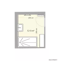 Salle d'eau avec douche