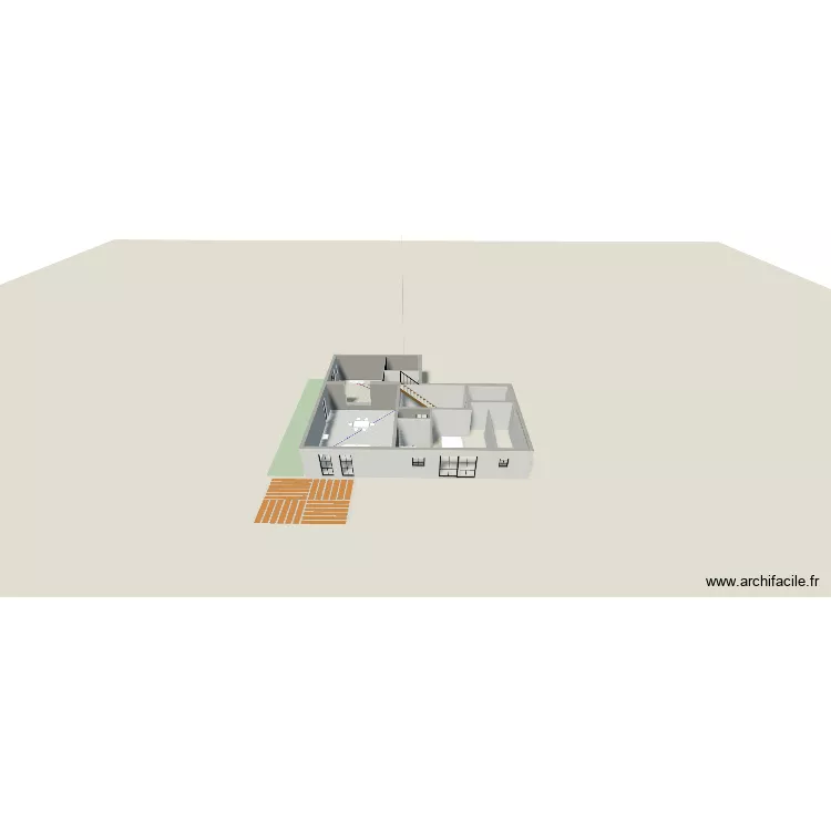 RDC v1. Plan de 7  et 84 m²