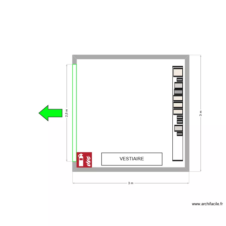 Vestiaire V. Plan de Vestiaire V. Plan de
