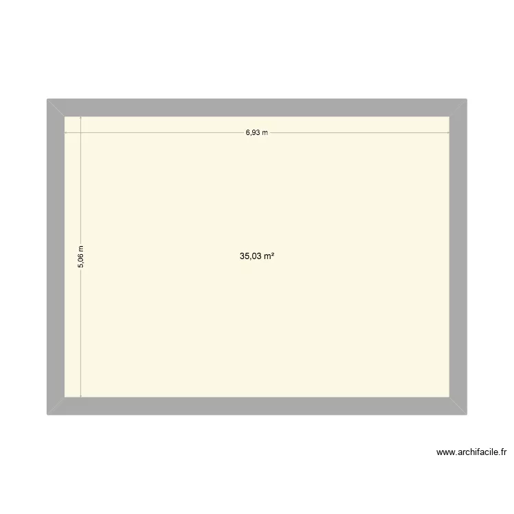 plan laurent Etage. Plan de 1 Pièce et 35 m²